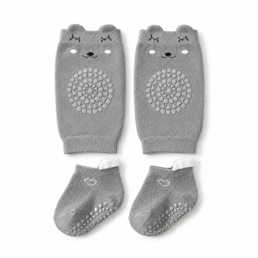 Rodilleras osito gris