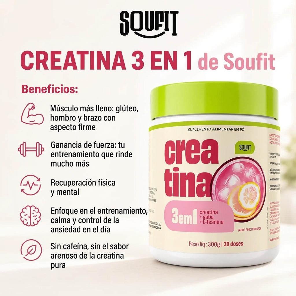 Beneficios Creatina 3 en 1