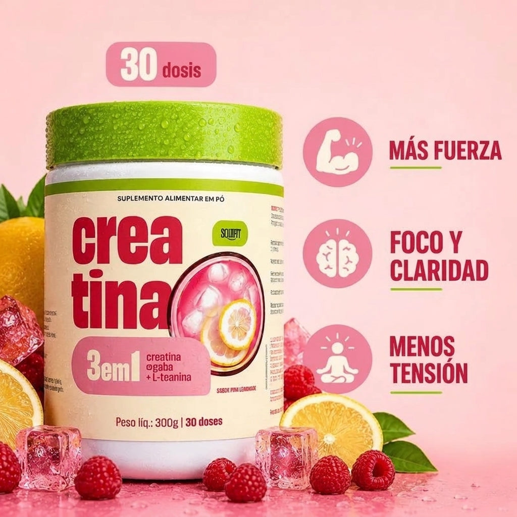 Creatina 3 en 1 Soufit Pink Lemonade 30 dosis
