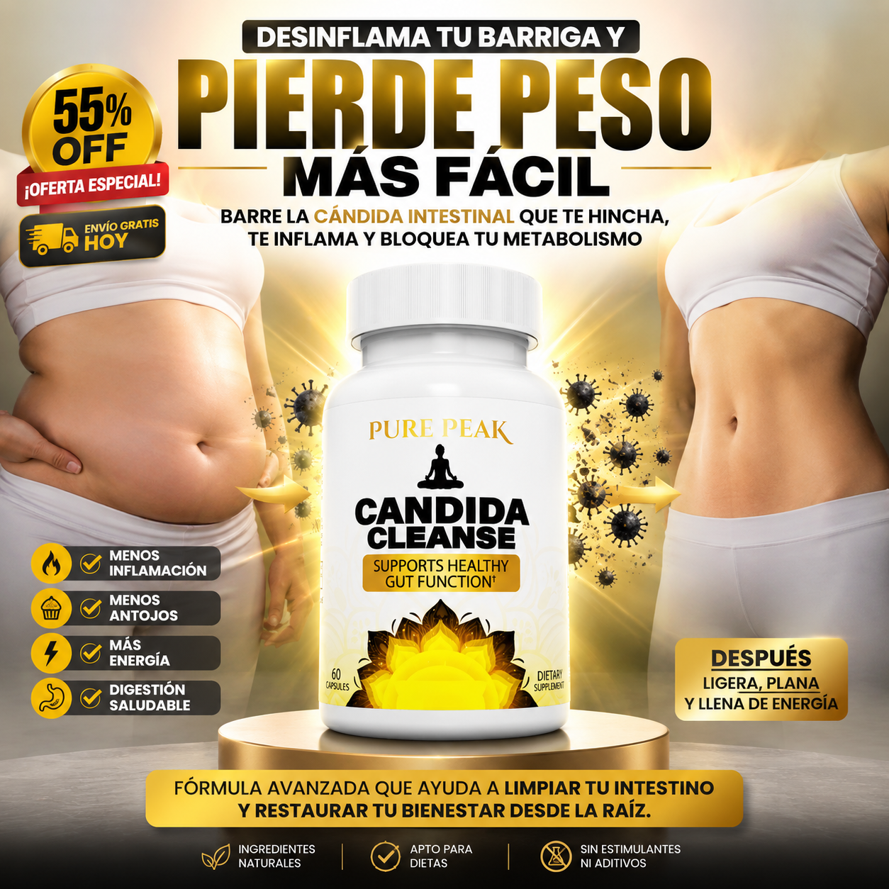 Candida Cleanse - limpieza interna natural