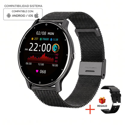 Reloj Inteligente W&O X5 Pro+ — Llamadas Bluetooth, AMOLED 1.32" y 2 Correas Incluidas