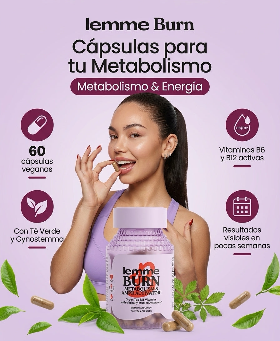 Lemme Burn – Cápsulas para Activar el Metabolismo y Control del Peso (60 Cápsulas)