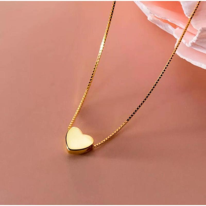 Kit de Collares en Capas – Bolitas y Corazón – Plateado o Dorado