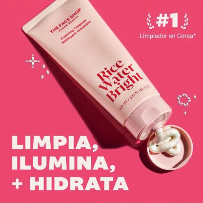 Limpiador facial espumoso de agua de arroz 150 ml