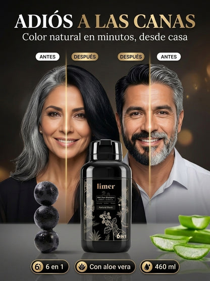 Shampoo Tinte 6 en 1 – Cubre Canas en Casa (460 ml)