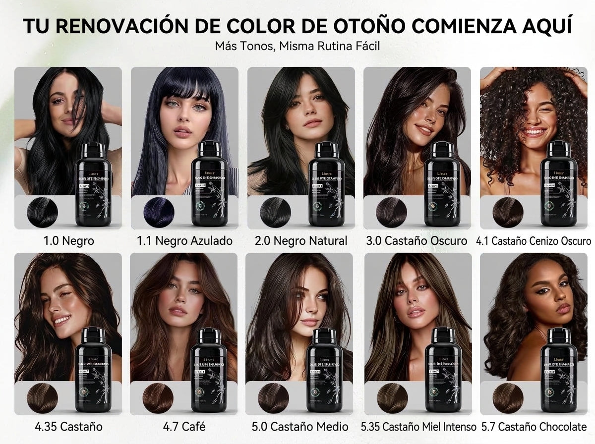 Shampoo tinte 6 en 1
