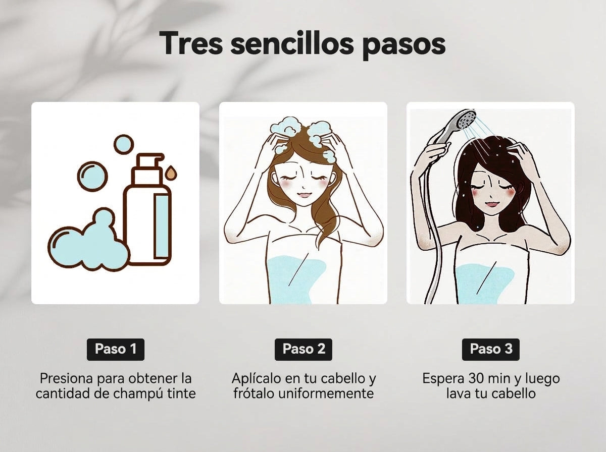 Shampoo tinte 6 en 1