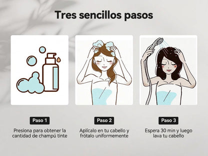 Shampoo tinte 6 en 1